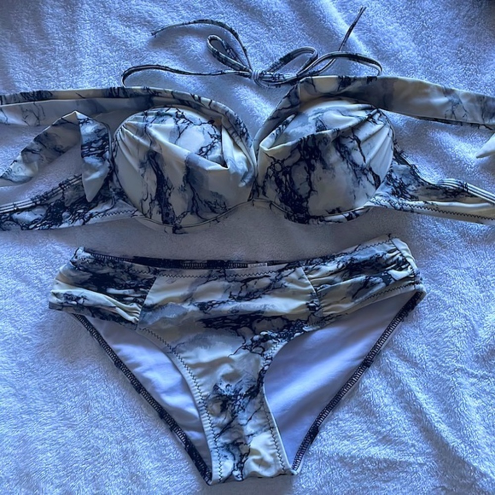 Marble Print Bikini